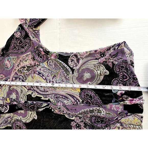 VINTAGE‎ JULIO JULIO SPORT DEPORTIVO WOMANS SIZE M/L paisley PATTERNED TOP | G1 - Picture 5 of 6